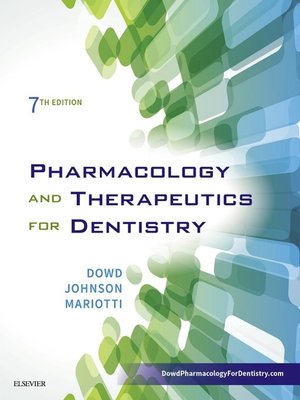 cover image of Pharmacology and Therapeutics for Dentistry--E-Book